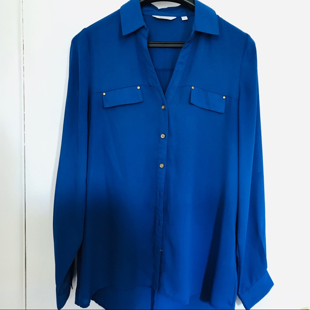 Royal Blue Blouse Size S